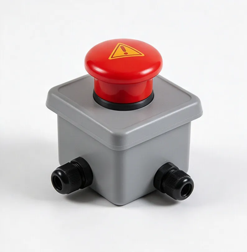 Botón STOP con caja 78x72x83 mm